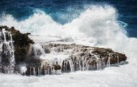 Hoge golven, woeste zee, sfeerfoto, Shete Boka Curacao
