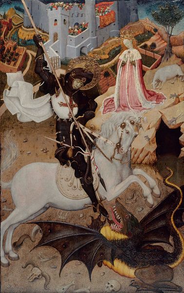 Bernat Martorell , Der Heilige Georg erschlägt den Drachen - um 1400-1452 von Atelier Liesjes