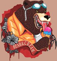 Bär und Sahne