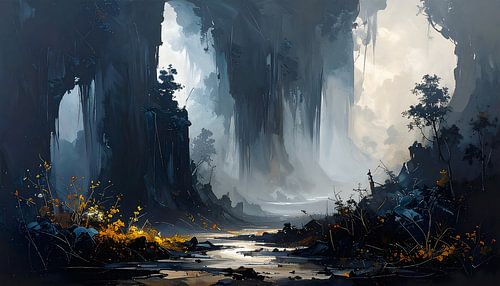 Detail van het schilderij als achtergrond