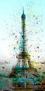 Stadskunst PARIJS Eiffeltoren van Melanie Viola thumbnail