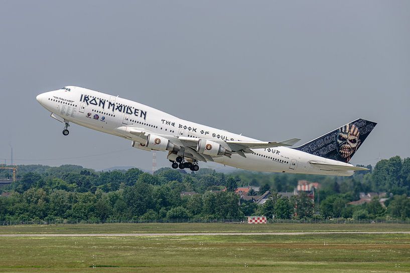Ed Force One, le Boeing 747-400 d'Iron Maiden. par Jaap van den Berg