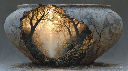 De Natuur in een Stenen Kruik