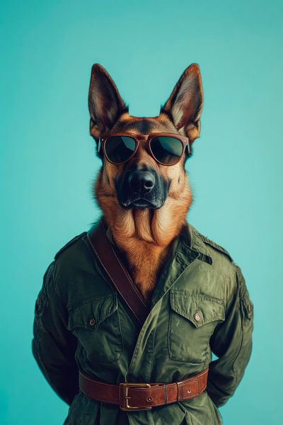 Deutscher Schäferhund von Poster Art Shop