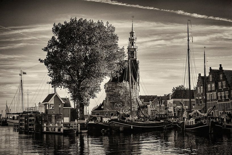 Port Hoorn (noir et blanc) par Rob Boon