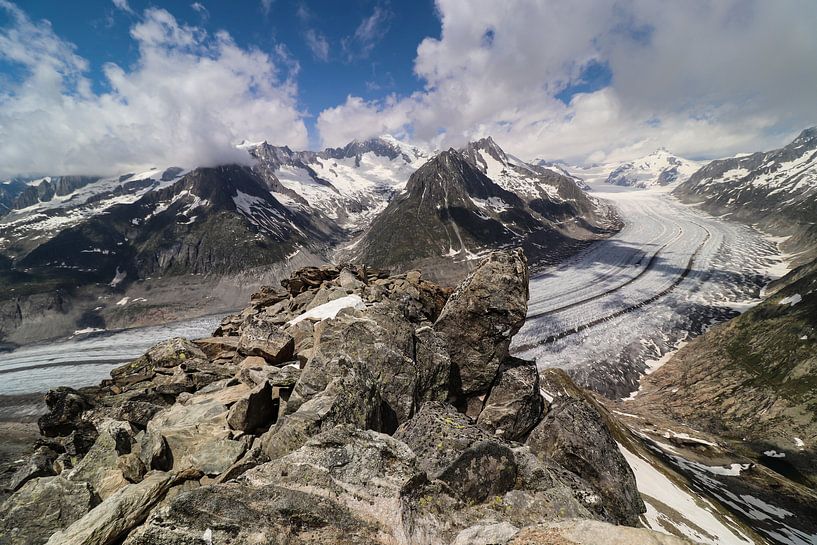 Aletsch Gletsjer - Wallis - Zwitserland van Felina Photography
