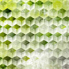 Scandinave Rétro Abstraction Vert sur Mad Dog Art