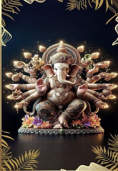 Powerful Ganesha by Art Kingdom