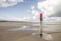 Beach post on Texel / Texel beach