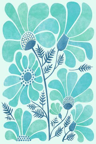 Himalaya Blue Poppies sur Kristian Gallagher by The Artcircle
