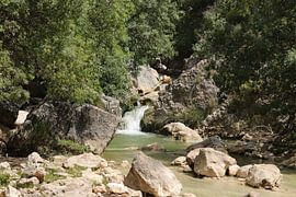 Waterfall in La Hoz Andalusia.