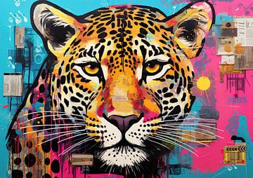 Street Art Jaguar van De Mooiste Kunst