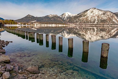 Walchensee in de winter