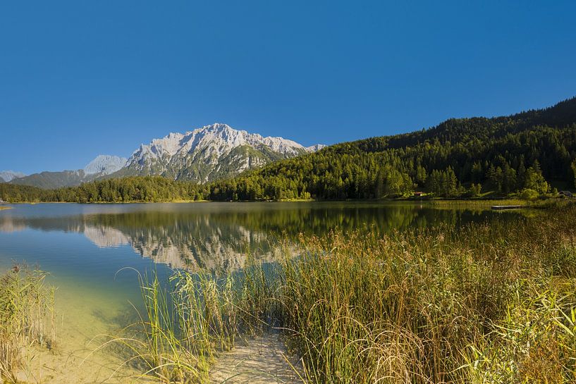 Lautersee and Karwendel by Walter G. Allgöwer