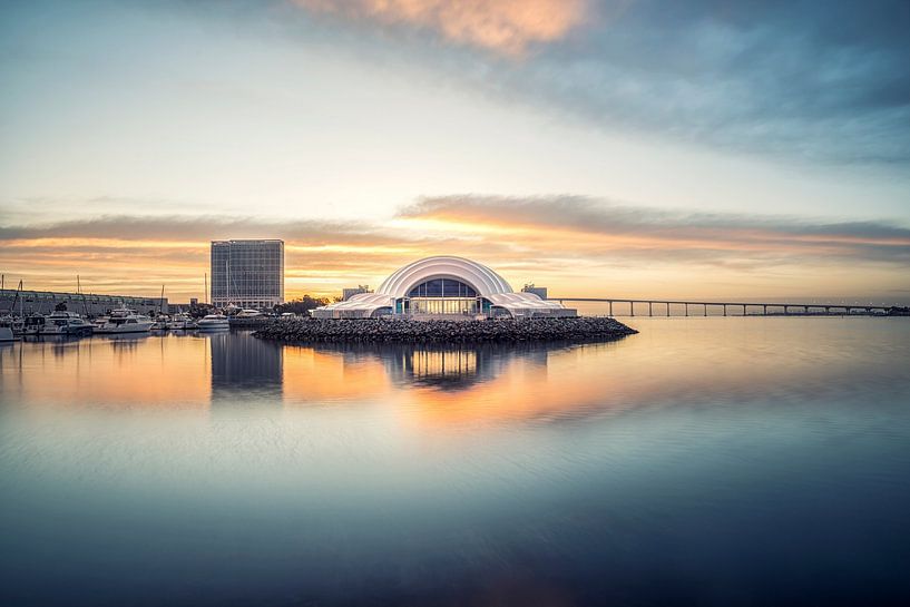 Rady Shell Calm Sunrise by Joseph S Giacalone Photography