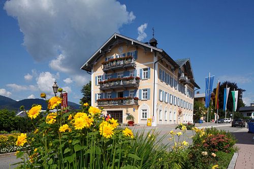 Hôtel de ville, Tegernsee, Haute-Bavière, Bavière, Allemagne, Europe