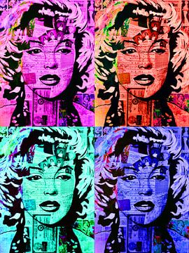 Marilyn Monroe Verbazingwekkend van Kathleen Artist Fine Art
