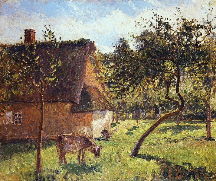 Camille Pissarro,Field at Varengeville by finemasterpiece
