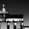 Brandenburg Gate with skyline projection - Berlin in a special light by Frank Herrmann