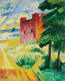 Max Pechstein, Rettungsstation in den Dünen, 1920 von Atelier Liesjes