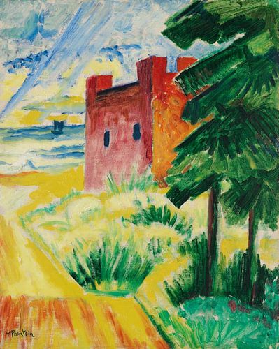 Max Pechstein, rescue station in the dunes, 1920 by Atelier Liesjes