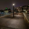 Rotterdam bij nacht van Léontine Lamers