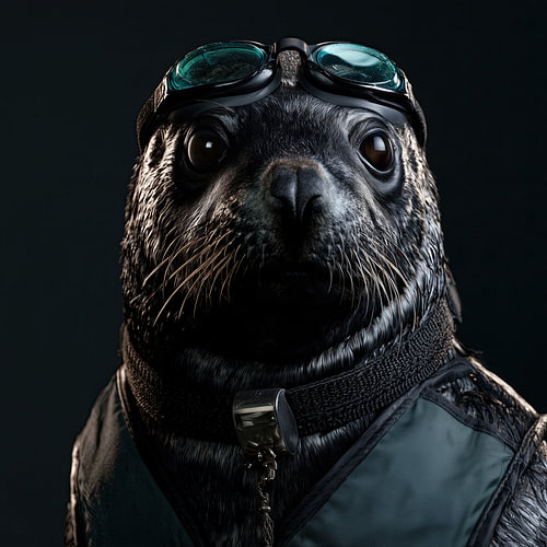 Zeehond als zwemleraar