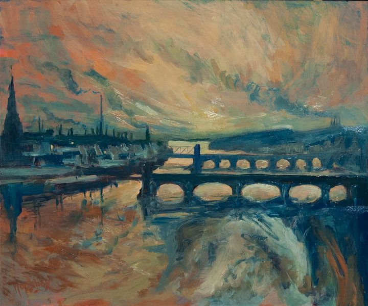 Maastricht's old bridges by Nop Briex