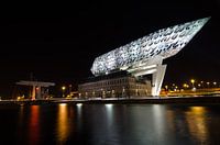 Port house with bridge Belgium