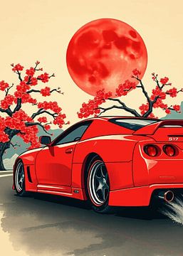 Toyota Supra Turbo Ukiyo-e van MIROKKU
