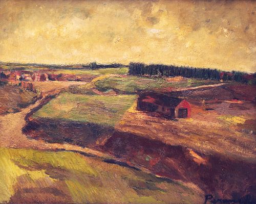 Een plattelands landschap, Constant Permeke, 1915