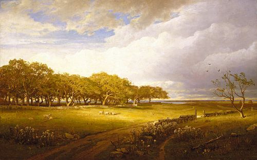 Oude boomgaard in Newport, William Trost Richards