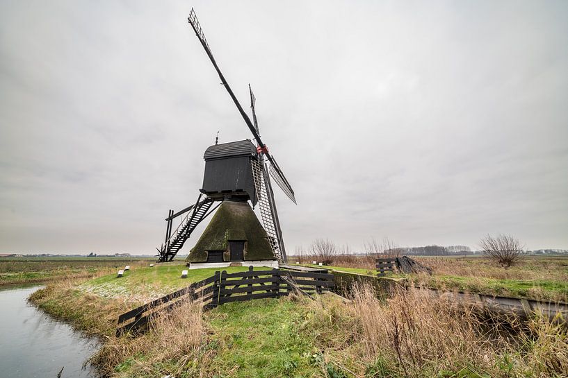 Zandwijkse Windmolen in Uppel by Marcel Derweduwen