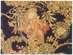 Femme à la Marguerite d'Alphonse Mucha