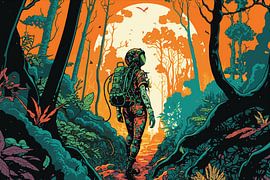 Astronaut woman 3 by Ariadna de Raadt-Goldberg