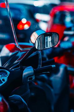 Cinematic Scooter in Trieste, Italy. Italian Vespa detail. by Jelena Jovanovic Fine Art