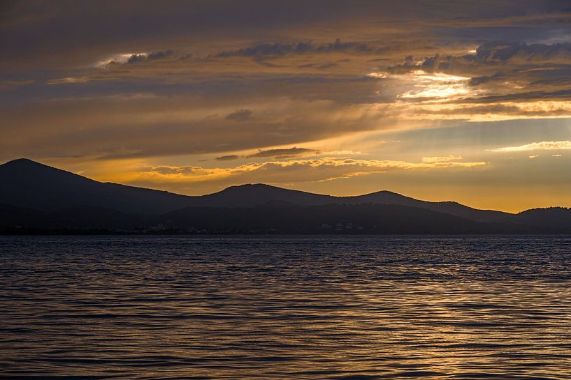 Croatia : View of the island of Ugljan at sunset by Photoart-Naegele