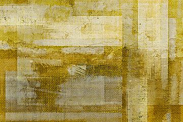 Gold Phantasie, moderne Natur Abstraktion in Gold Bronze