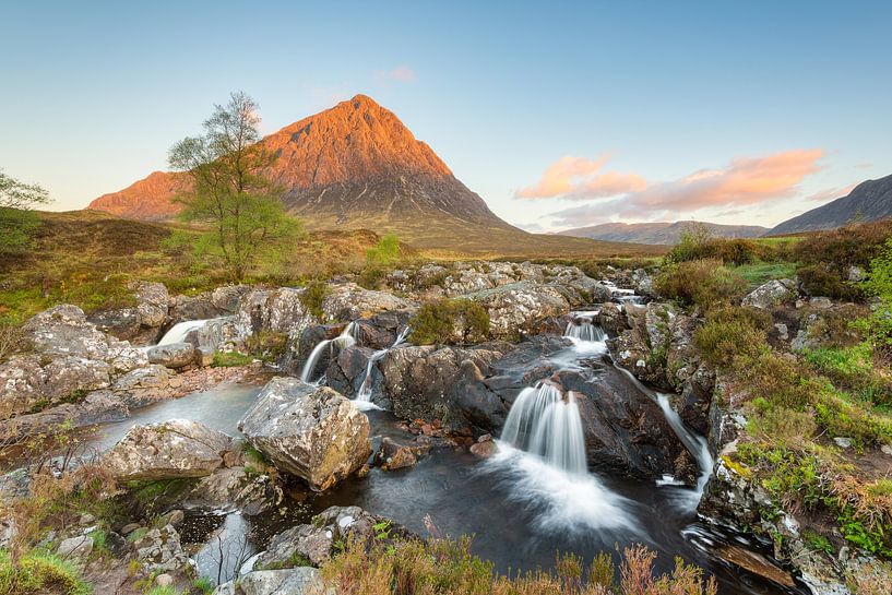 Glen Etive waterfall by Michael Valjak