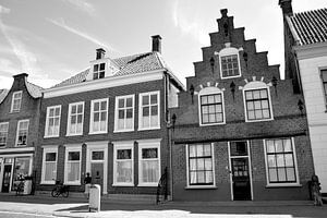 Vianen Utrecht Innere Stadt Schwarz und Weiß