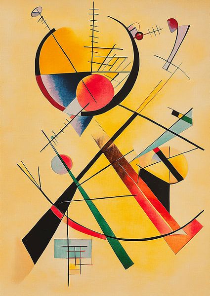 Bauhaus, inspiriert von Wassily Kandinsky von Niklas Maximilian
