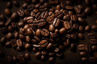 Mountain of coffee beans from above by Studio XII thumbnail