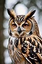 Superb portrait of a realistic owl by Art & Soul Creations thumbnail