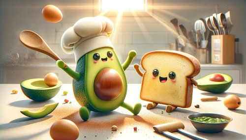 Breakfast fun with avocado & toast