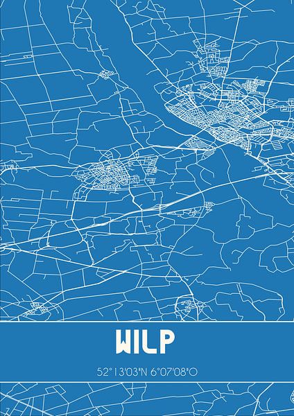 Blueprint | Map | Wilp (Gelderland) by Prints of Place