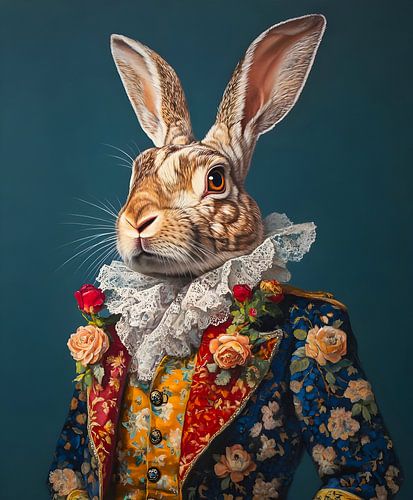 Lapin en costume d'apparat