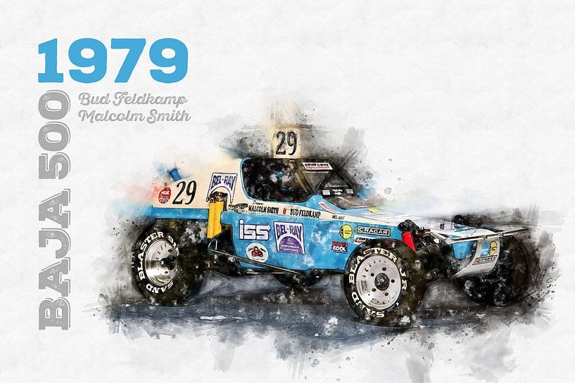 BAJA 500, Malcolm Smith, Bud Feldkamp, Funco VW, 1979 von Theodor Decker