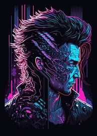 Visions néon sur hanzo afthar