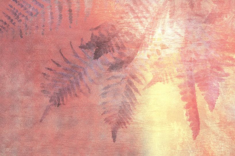 Farnblätter im Sonnenlicht von Diana Mets