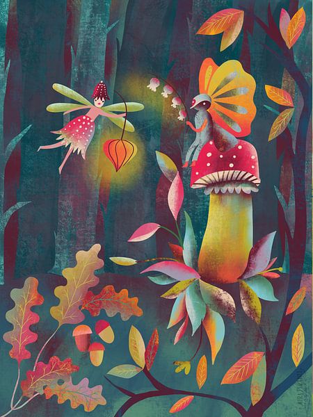 Lucioles de la forêt des contes de fées par uta krogmann